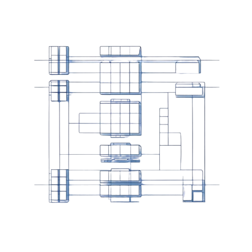 Technical drawing of a mechanical component on a white background