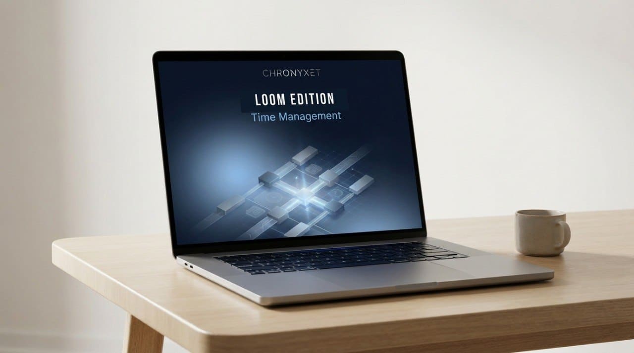 Laptop on a wooden desk with a white background